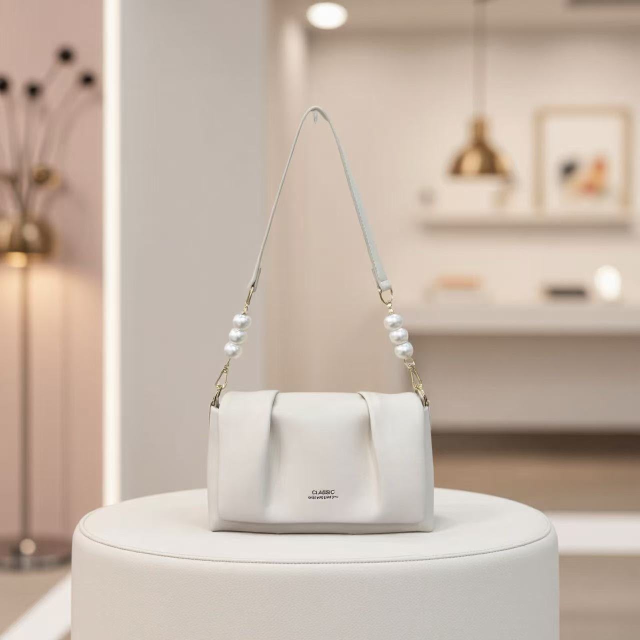 Only You Just You pearl-accented underarm shoulder bag (3)